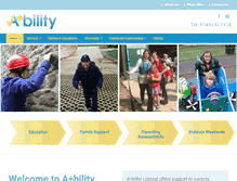 Tablet Screenshot of abilityonline.co.uk